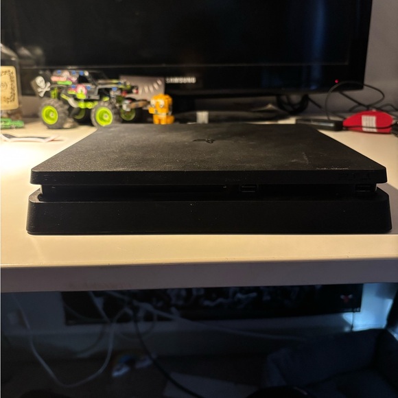 Sony Black Gaming Console with Controller